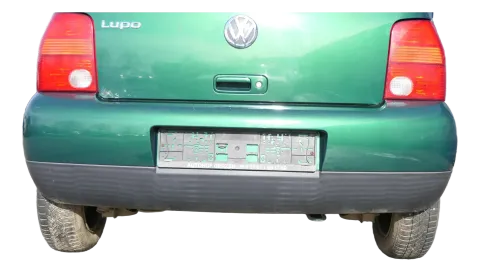 VW Lupo Stoßstange hinten Heckstoßstange Stoßfänger grün LA6N