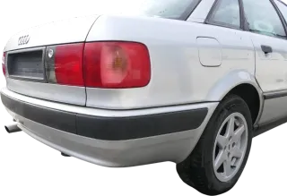 Audi 80 8C Limousine Stoßstange hinten Spoiler grau LY7T Heckstoßstange - Bild 6