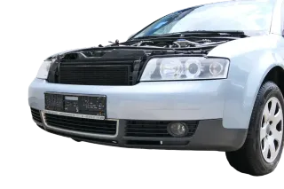 Audi A4 8E B6 Kombi Avant Stoßstange vorne mit Spoiler blau LY7R - Bild 4