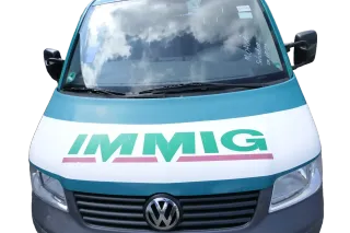 VW T5 Multivan Motorhaube Haube Klappe vorne grün weiß - Bild 1