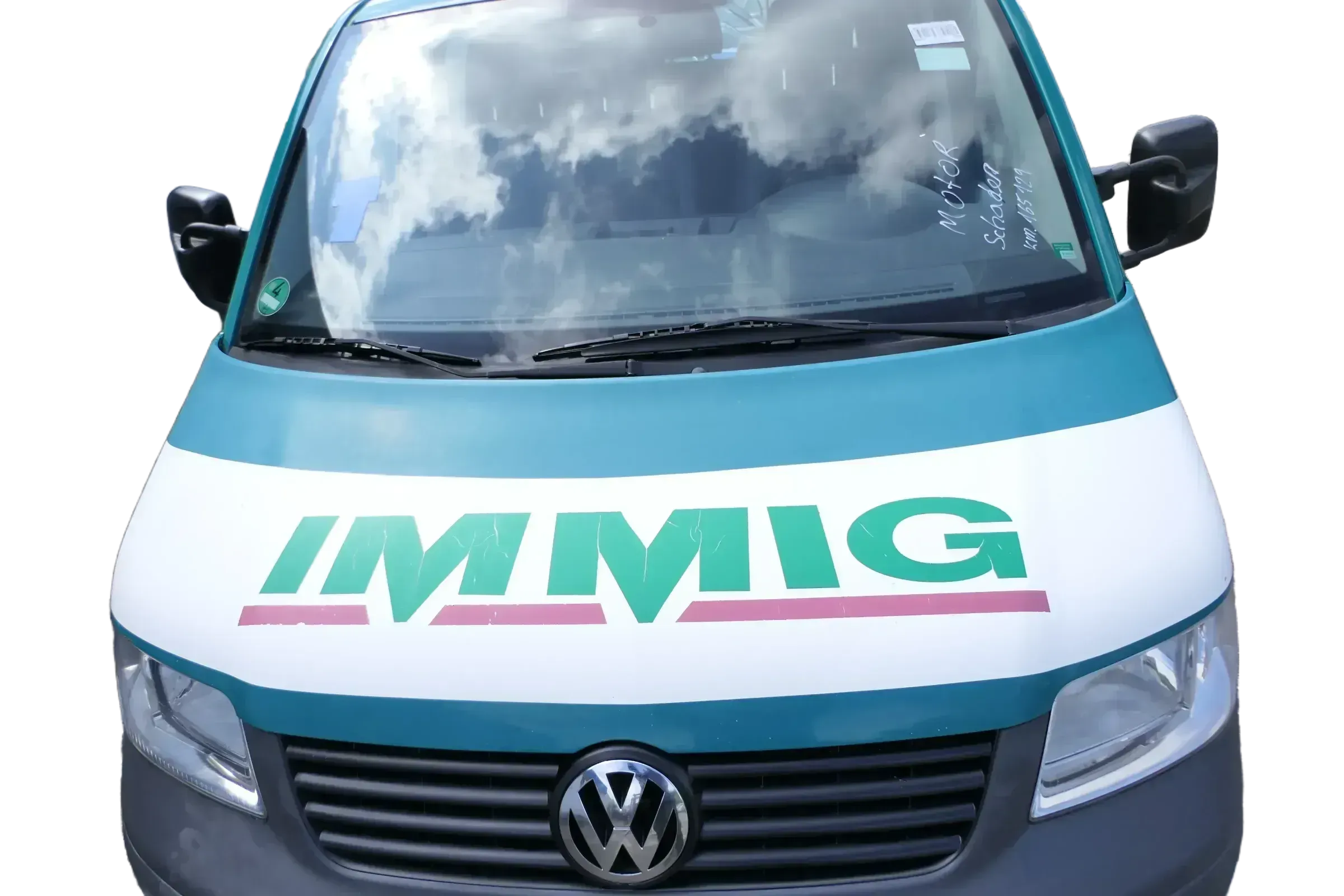 VW T5 Multivan Motorhaube Haube Klappe vorne grün weiß - Bild 1