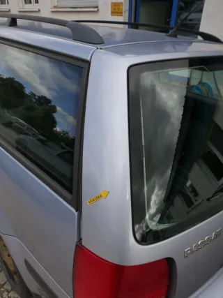 VW Passat 3B Kombi Variant Heckklappe Klappe hinten mit Scheibe blau LL5Y - Bild 5