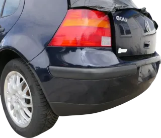 VW Golf 4 Limousine Stoßstange hinten Heckstoßstange Stoßfänger blau LC5H - Bild 10