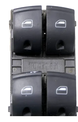 A6 4F A3 8P Q7 ektrischer Fensterheber Schalter vorne links 4-Fach 4F0959851 - Bild 2