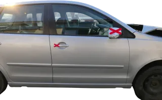 VW Polo 9N 9N3 Tür vorne rechts Beifahrertür 4/5-Türer grau silber LA7W ohneAnba - Bild 1