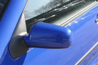 VW Golf 4 Bora elektrischer Spiegel vorne links Außenspiegel blau LW5Z & Glas - Bild 2