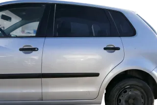 VW Polo 9N 9N3 Tür hinten links 4/5-Türer grau silber LA7W -ohne Anbauteile - Bild 1
