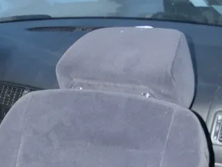 1x Golf 4 Bora Passat 3B 3BG Kopfstütze vorne vorn Velour schwarz - Bild 2