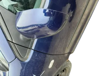 VW Polo 9N elektrischer Spiegel Außenspiegel links vorne blau LB5N - Bild 2