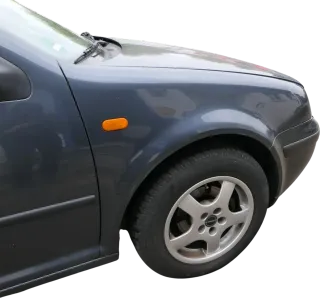 VW Golf 4 1J Kotflügel vorne rechts grau LC7V - Bild 3