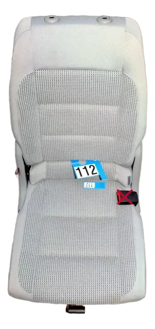 VW Touran Sitz hinten rechts grau (hinterm Beifahrersitz) Rücksitz - Bild 1