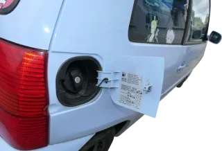 Lupo Seat Arosa Tankdeckel Deckel Tank Tankverschluß blau LR5D hellblau - Bild 2