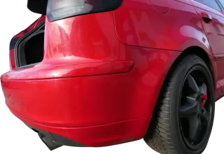 Audi A3 8P Stoßstange Stoßfänger hinten 4/5-Türer rot LY3J - Doppelrohr Sportbac - Bild 12