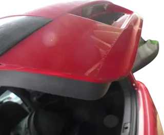 Audi A3 8P 4/5-Türer Heckklappe Klappe hinten rot LY3J Spoiler Scheibe - Bild 10