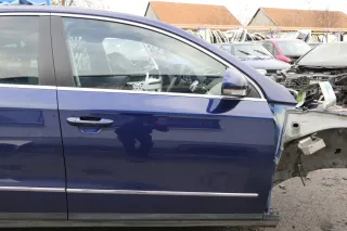 VW Passat 3C Kombi oder Limo Tür vorne rechts Beifahrer blau LD5Q ohneAnbautei - Bild 1