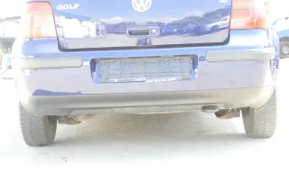VW Golf 4 1J Limousine Stoßstange hinten Heckstoßstange Stoßfänger blau LB5N - Bild 1