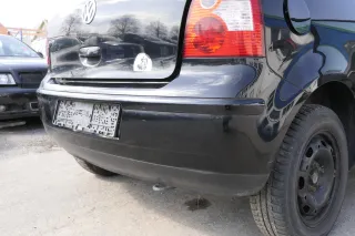 VW Polo 9N 9N3 Stoßstange Heckstoßstange hinten schwarz L041 uni black Spoiler - Bild 3