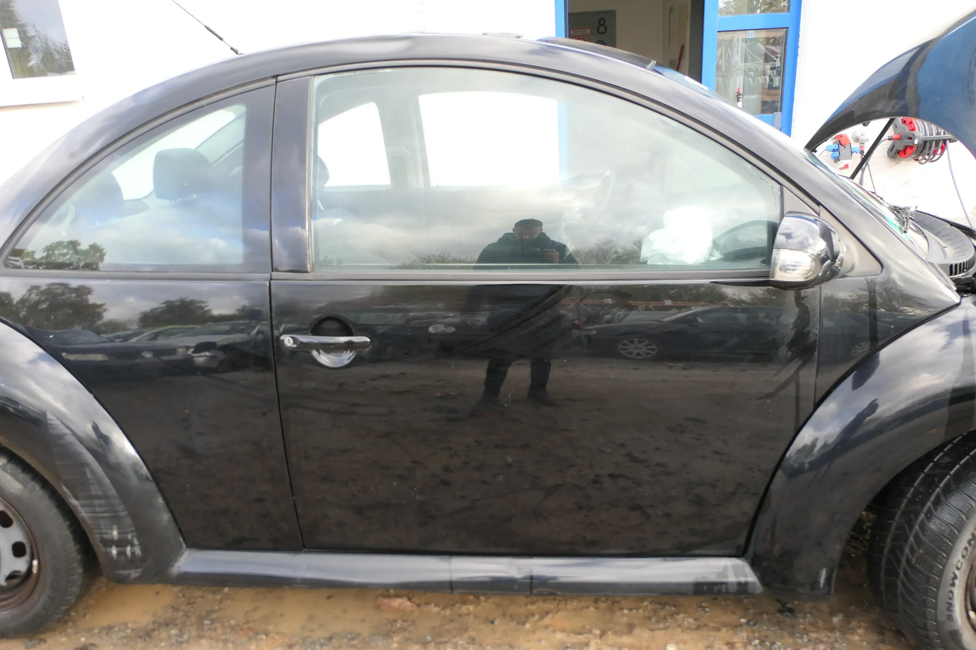 VW New Beetle 1C 9C Tür vorne rechts Beifahrertür schwarz L041 -OHNE Anbauteil - Bild 1