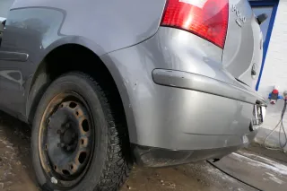 VW Polo 9N 9N3 Stoßstange Heckstoßstange hinten grau LD7W - Bild 8