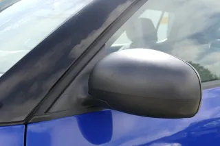 Skoda Fabia 5J mechanisch Spiegel Außenspiegel links mit Glas schwarz matt - Bild 2