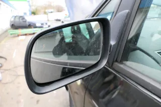 VW Sharan Alhambra elektrischer Spiegel Außenspiegel links schwarz matt - Bild 3