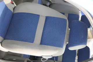 Arosa Lupo Sitz vorne links Fahrersitz Höhenverstellung grau blau - Bild 3