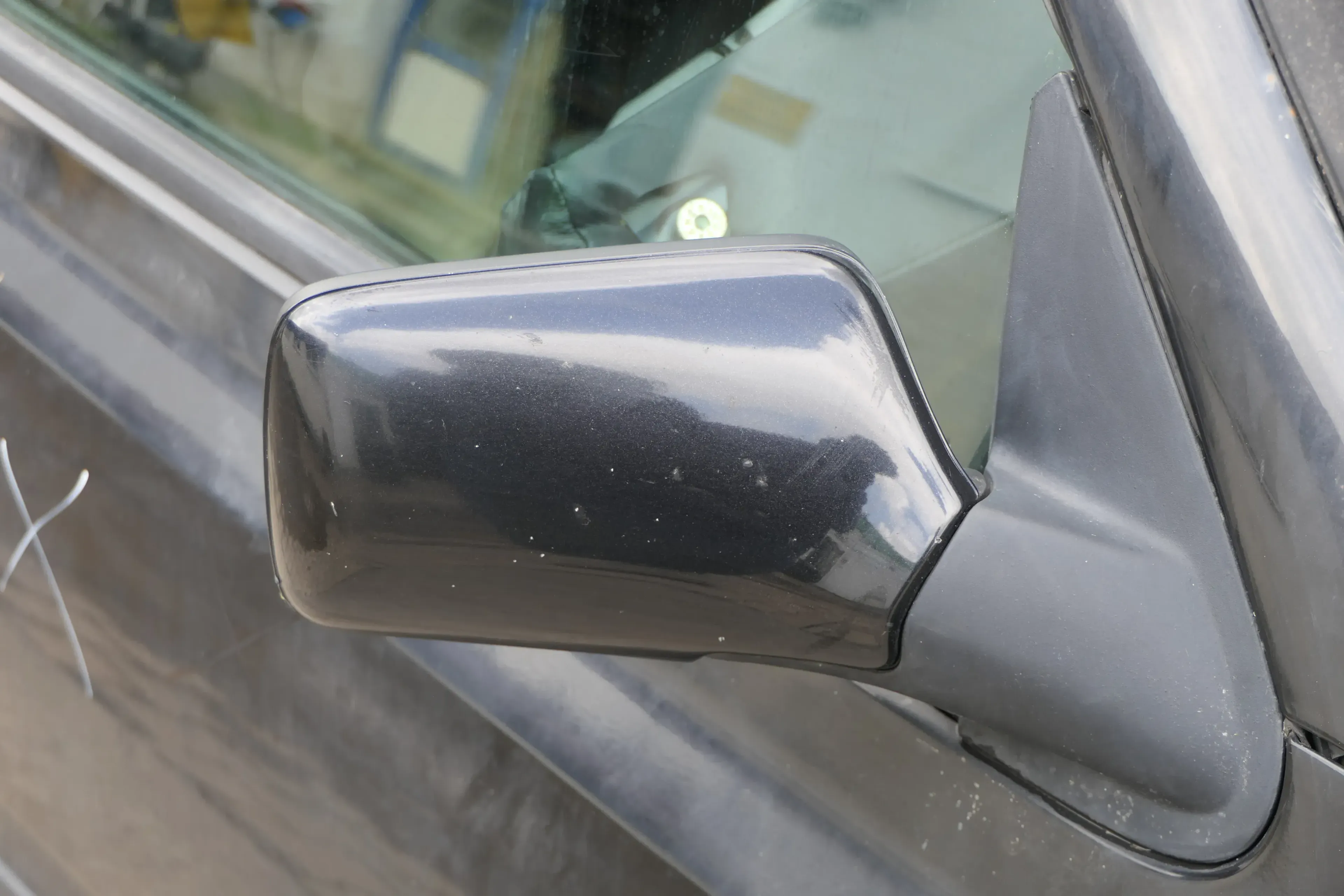 VW Golf 3 Cabrio 1E elektrischer Spiegel Außenspiegel rechts schwarz LC9Z - Bild 1