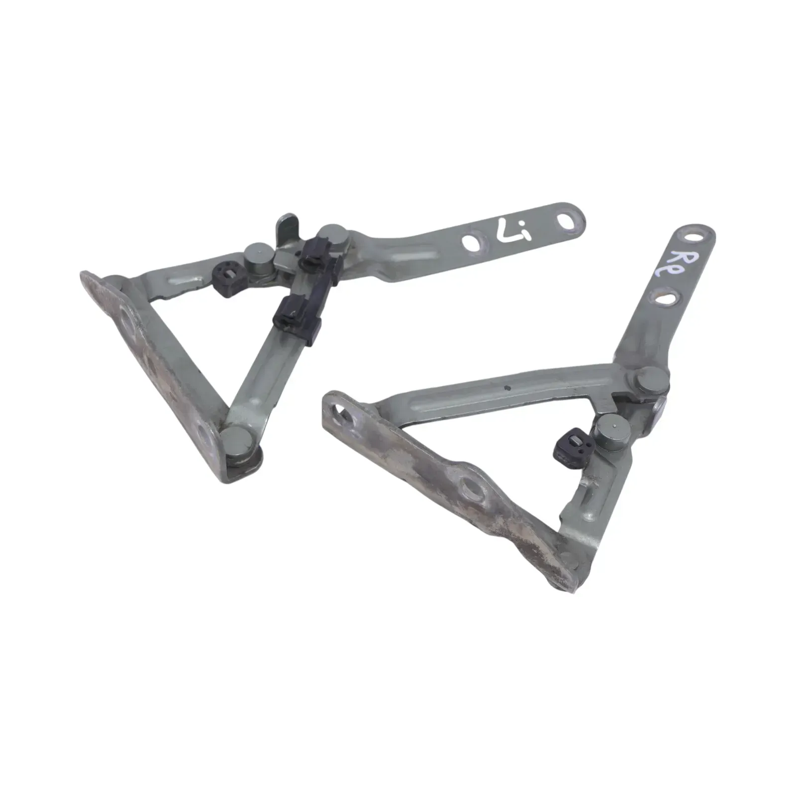 2x VW T5  Scharniere für Motorhaube Klappe links + rechts Frescogrün LA6W - Bild 1