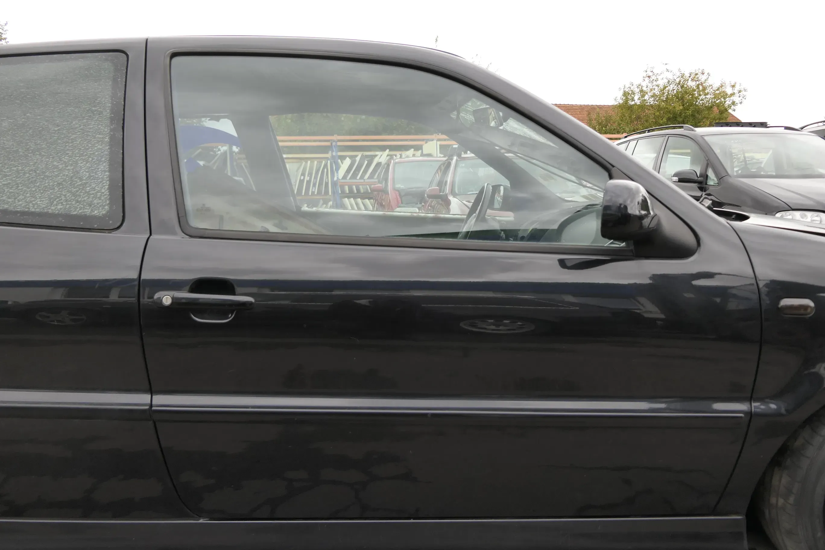 VW Polo 6N 6N2 Tür vorne rechts Beifahrertür 2/3-Türer schwarz LC9Z blackmagic - Bild 1