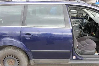VW Passat 3B 3BG Kombi Variant Tür hinten rechts blau LB5N indigoblau II - Bild 1