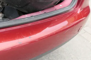 VW Touran 1T Stoßstange hinten Heckstoßstange Stoßfänger rot braun LA3W - Bild 6
