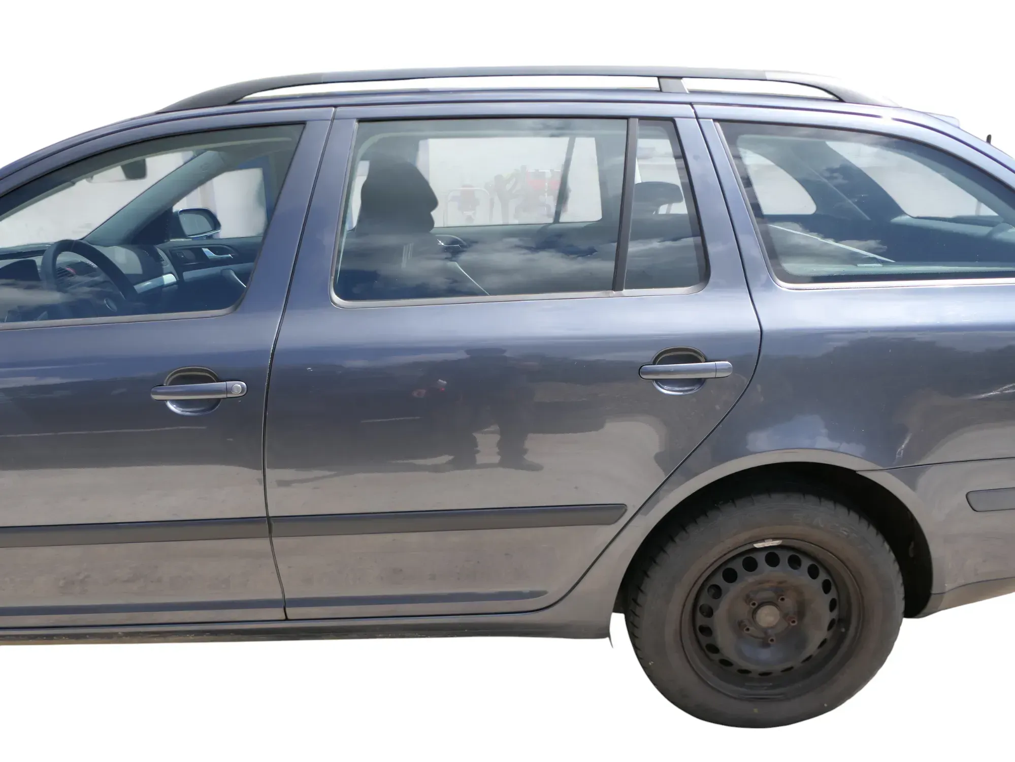 Skoda Octavia 1Z Kombi Tür hinten links LF8J grau (ohneAnbauteile) - Bild 1