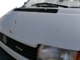 VW T4 Transporter Pritsche Motorhaube Haube Klappe vorne weiß R902 Kurze AC0 - Bild 13
