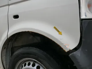 VW T5 7E 2 Facelift Kotflügel vorne rechts weiß R902 7H0821102E - Bild 7