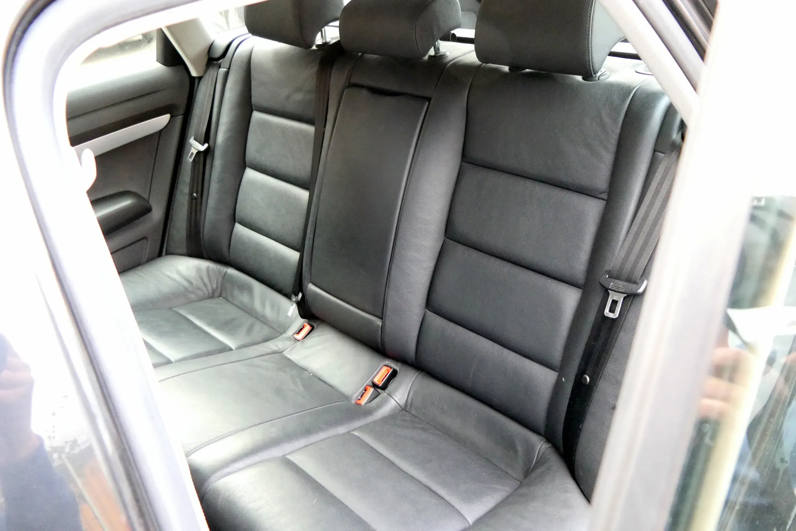 Aud A6 4F C6 Avant Kombi Sitze Sitz Rückbank hinten Leder Rücksitzbank schwarz - Bild 1