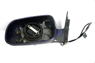 VW Passat 3B 3BG elektrischer Spiegel Außenspiegel links ohne Glas Blau LB5N ind - Bild 2