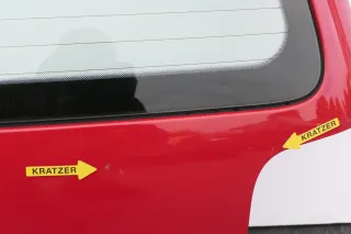VW Lupo 6X Heckklappe hinten Klappe Kofferraumklappe Scheibe rot LY3D Scheibe - Bild 5