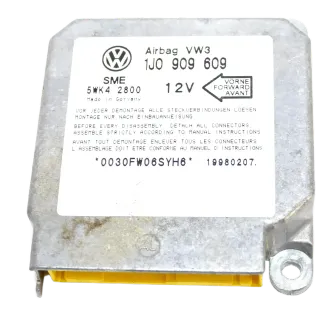 VW Polo 6N Lupo Arosa Steuergerät Airbag Airbagsteuergerät 1J0909609 Golf 4 - Bild 1
