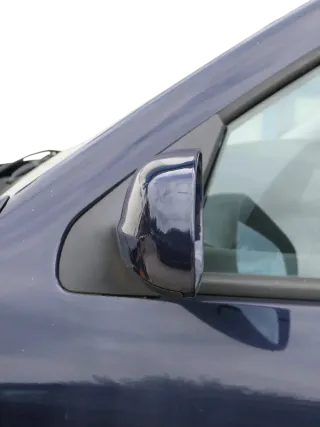 VW Golf 4 Bora elektrischer Spiegel vorne links Außenspiegel blau LC5H & Glas - Bild 2