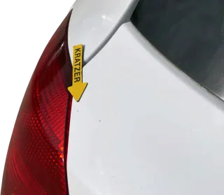 Skoda Fabia 5J Limousine Schrägheck Heckklappe hinten mit Scheibe weiß LF9E - Bild 4