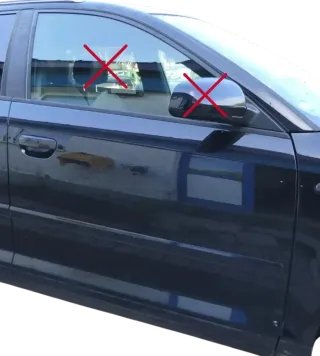 Audi A3 8P 4/5 Türer Tür vorne rechts Beifahrertür Türblatt schwarz LZ9Y Sportba - Bild 1