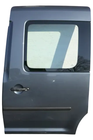 VW Caddy 3 2k Beifahrertür Tür hinten links grau LD7U Scheibe Schiebetür - Bild 1