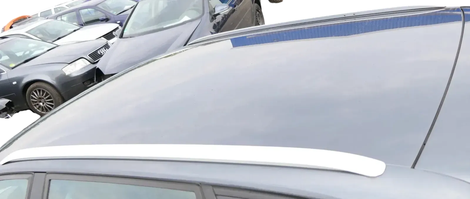 Audi A3 8P Dachreling Reling Dach rechts + links chrom silber 4-Türer Sportback - Bild 1