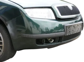 Fabia 6Y Stoßstange Stoßfänger vorne grün LF8C - Gitter - Bild 17