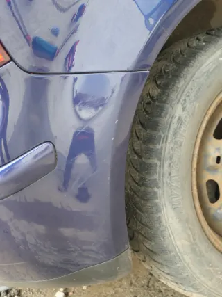 VW Polo 9N 9N3 Stoßstange Heckstoßstange hinten blau LB5N - Bild 8