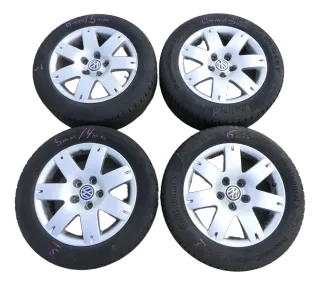 4x Felge Alufelgen Reifen VW Passat 3BG 3B0601025L 205/55 R16 Sommerreifen 4-6mm - Bild 1