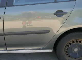 Golf 5 V 1K Tür Türrahmen hinten links 4/5-Türer grau grün LA6Q  -ohneAnbautei - Bild 9
