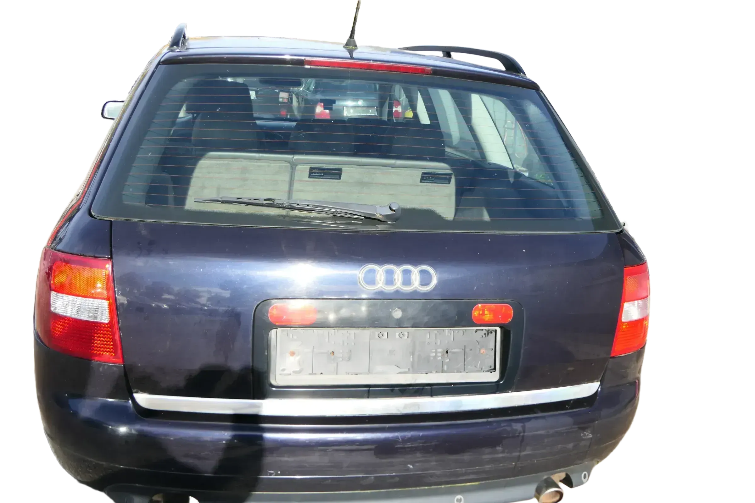 A6 4B Kombi Avant Kofferraumklappe hinten Heckklappe Deckel blau LZ5L OHNE An - Bild 1