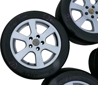 Audi A4 8E A6 4B Alufelgen CMS 205/55 R16 Zoll KBA 44978 Reifen wechseln - Bild 4