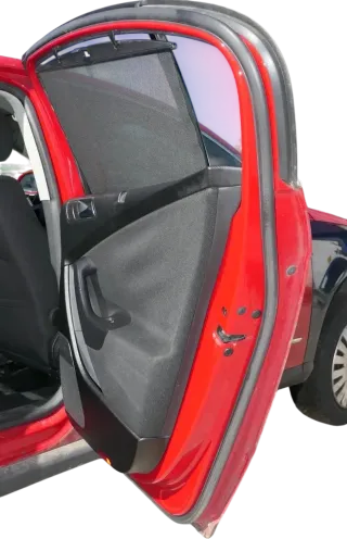 VW Passat 3C B6 Kombi 1x Türverkleidung Tür hinten rechts Leder Sonnenrollo - Bild 1